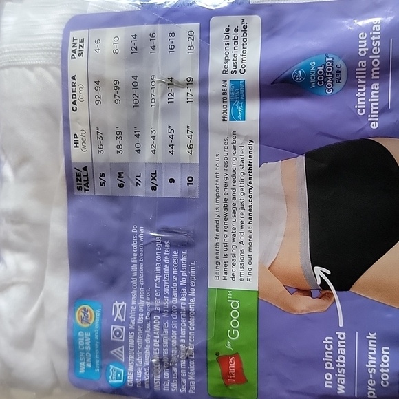 Hanes hipster plus panties 6 In the package - Picture 3 of 6